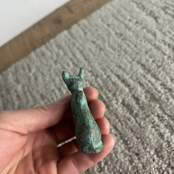 BRONZE RARE ANCIENT EGYPTIAN ANTIQUE Bastet Cat Bast Egyptian Pharaonic - Picture 6 of 8